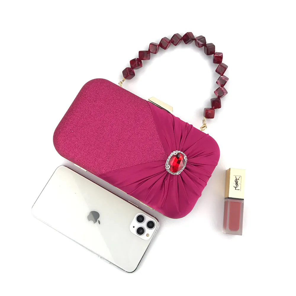 4088M Women's Purses Handbags Envelope Clutch Bags Agate Sparkly Wedding Evening Bag