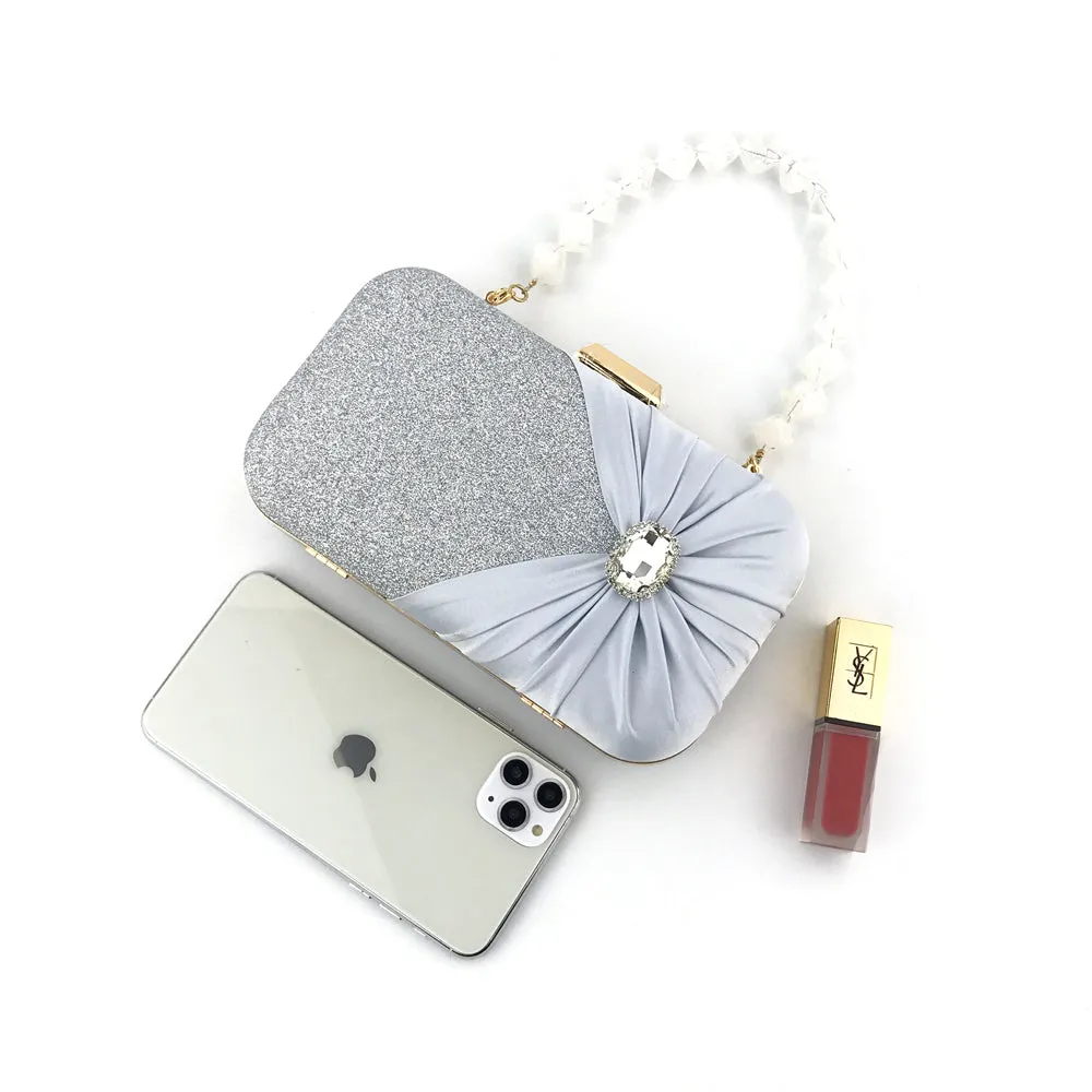 4088M Women's Purses Handbags Envelope Clutch Bags Agate Sparkly Wedding Evening Bag