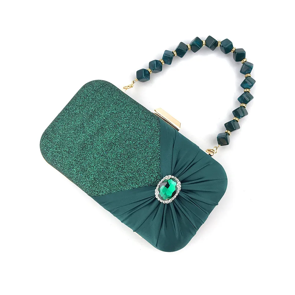 4088M Women's Purses Handbags Envelope Clutch Bags Agate Sparkly Wedding Evening Bag