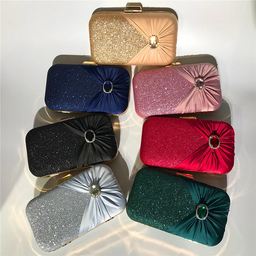 4088M Women's Purses Handbags Envelope Clutch Bags Agate Sparkly Wedding Evening Bag