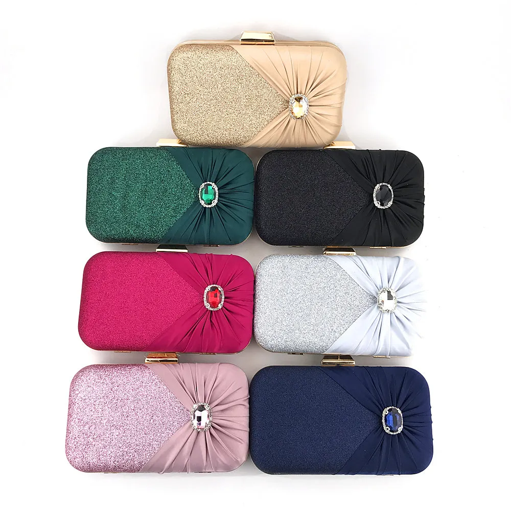 4088M Women's Purses Handbags Envelope Clutch Bags Agate Sparkly Wedding Evening Bag