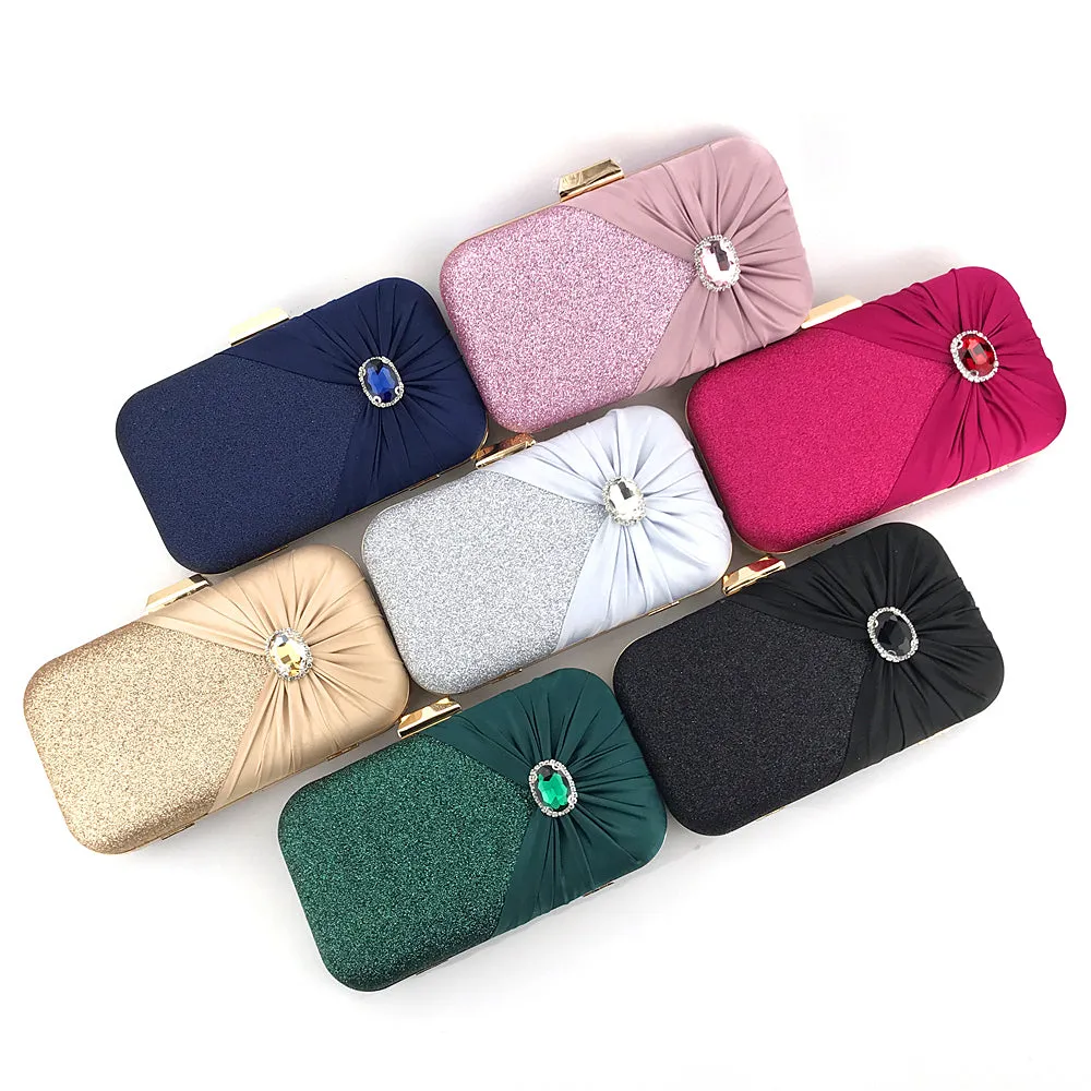 4088M Women's Purses Handbags Envelope Clutch Bags Agate Sparkly Wedding Evening Bag