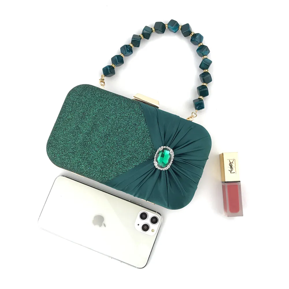 4088M Women's Purses Handbags Envelope Clutch Bags Agate Sparkly Wedding Evening Bag