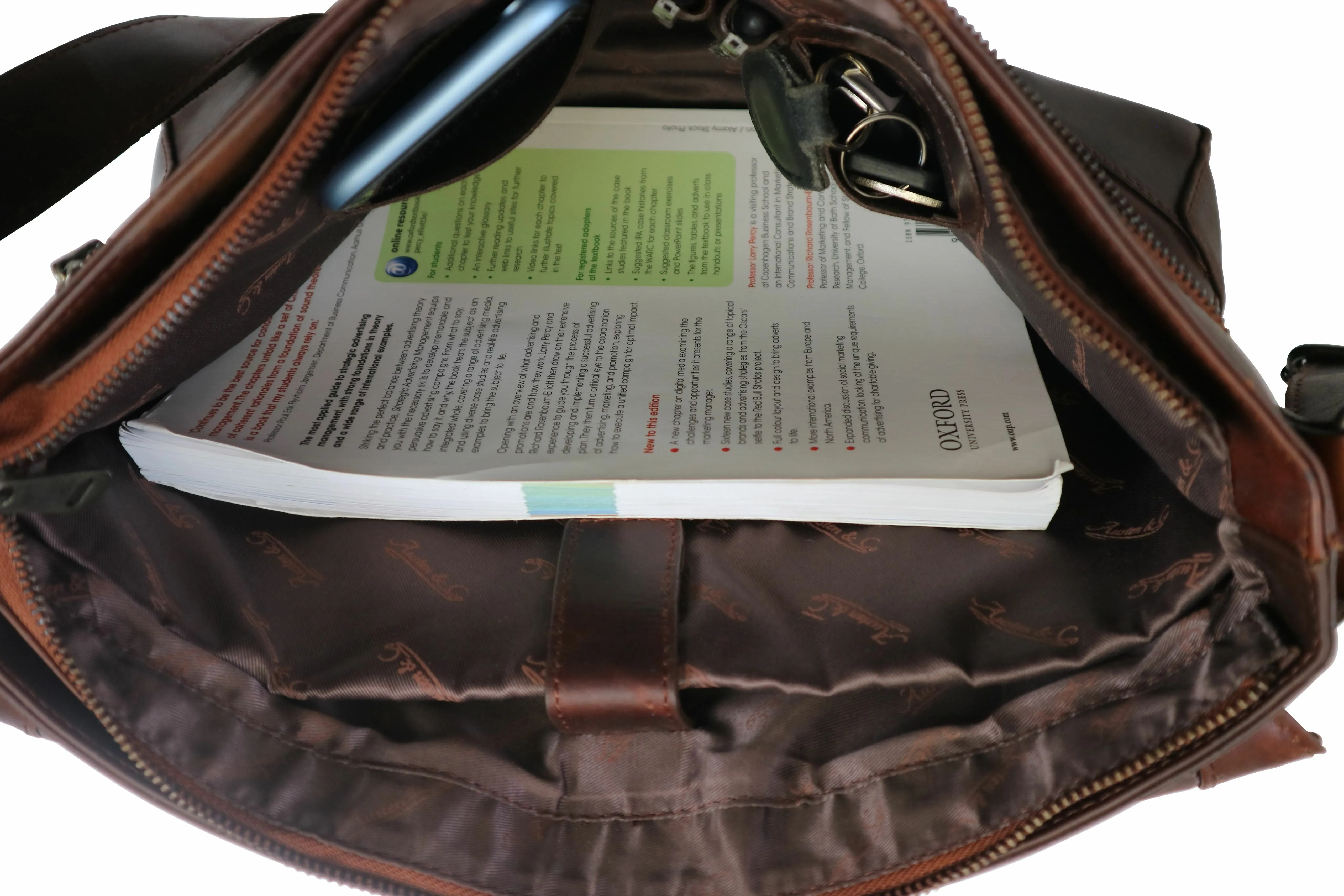 Austen & Co Tan Brown Leather Messenger Bag