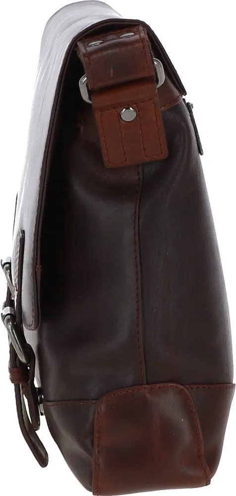 Austen & Co Tan Brown Leather Messenger Bag