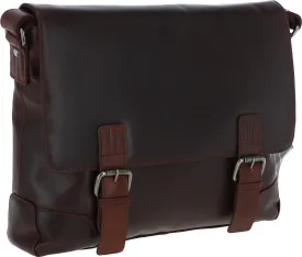 Austen & Co Tan Brown Leather Messenger Bag