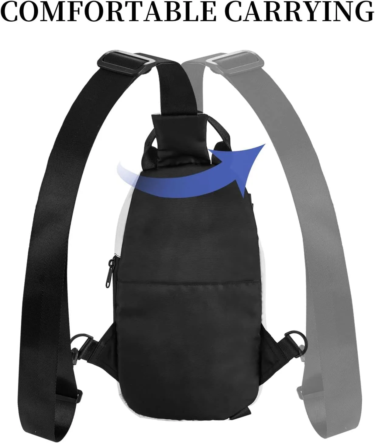 bassyil Mushroom Sling Bag Crossbody Travel Hiking Chest Backpack Shoulder Daypack for Women Men