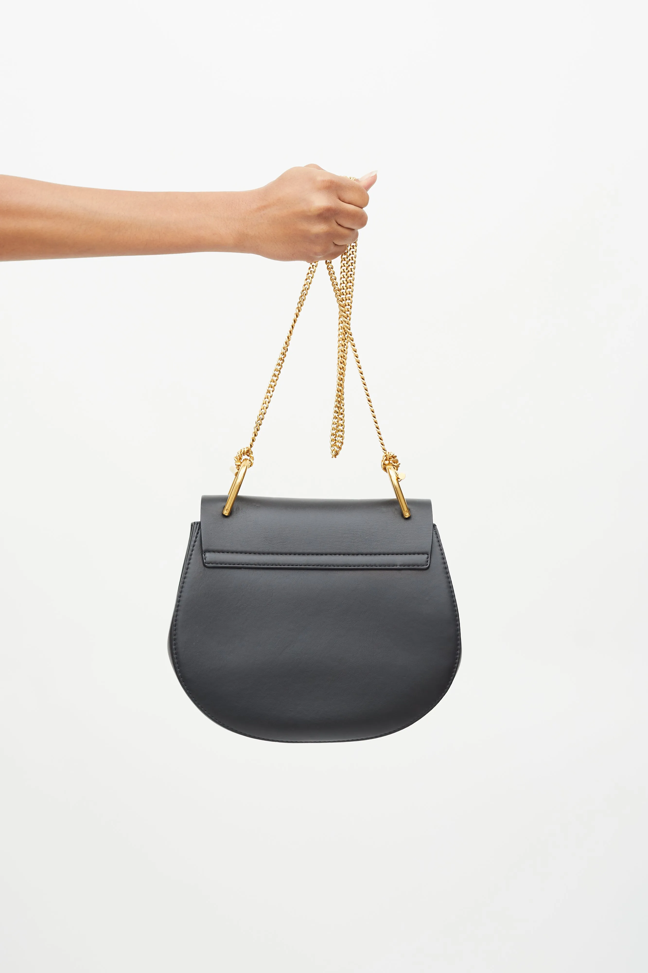 Black & Multi Embossed Leather Small Drew Crossbody Bag