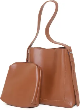 Bucket Bag for Women - Vegan Leather Adjustable Shoulder Bag With Purse Tote Bag for Work,Daily