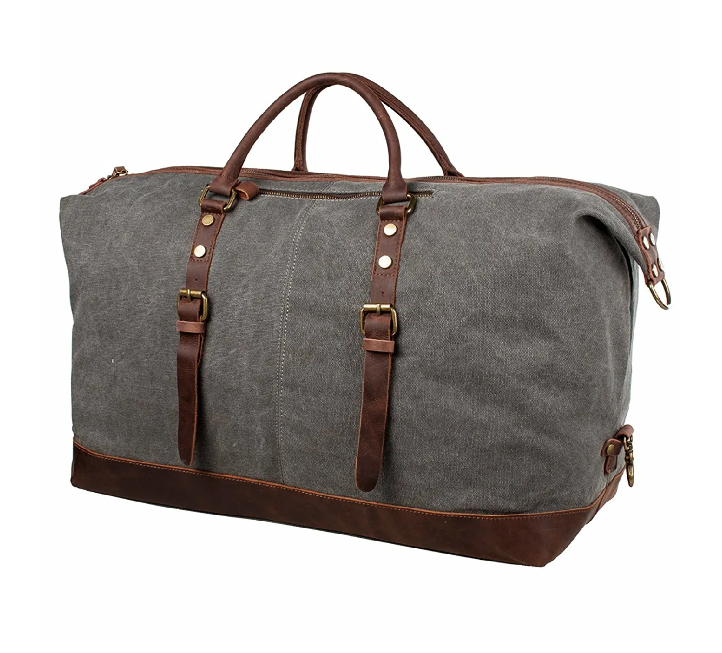 Canvas and Leather Travel Bag