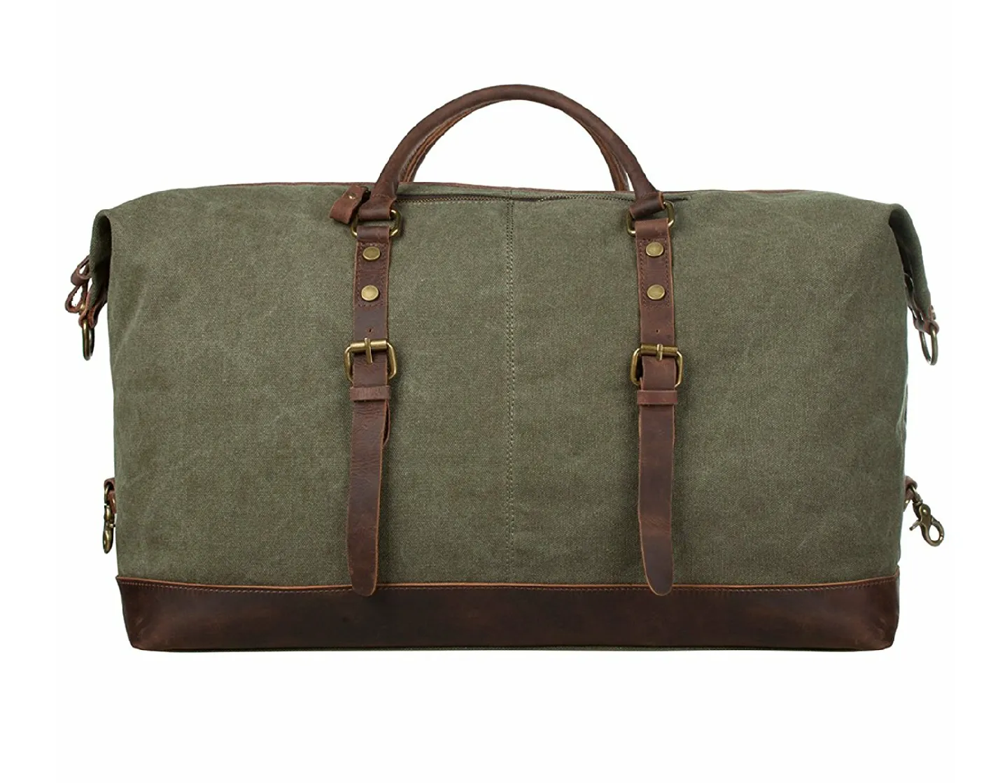 Canvas and Leather Travel Bag