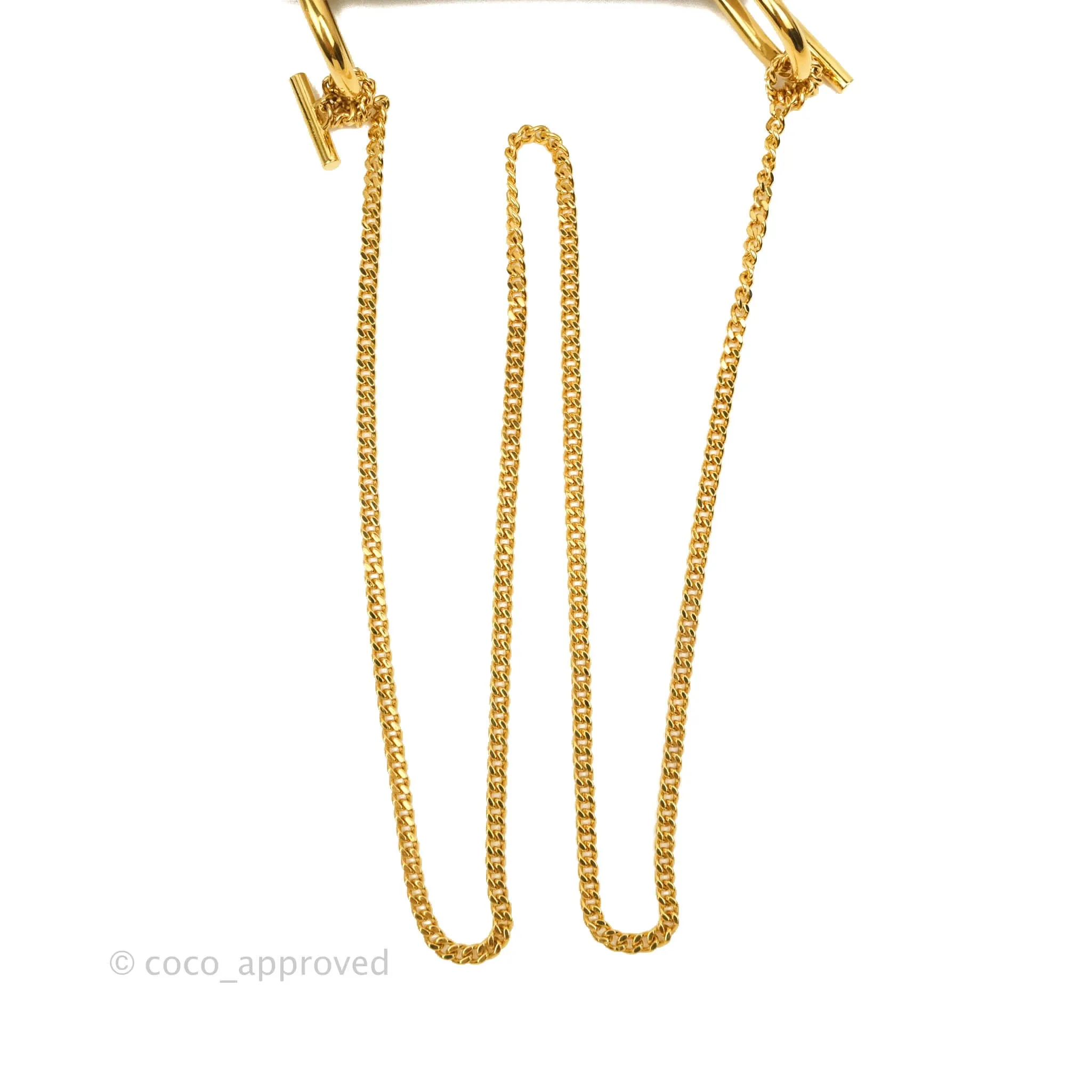 Chloé Drew Chain-Threaded Shoulder Bag Cream Gold Hardware