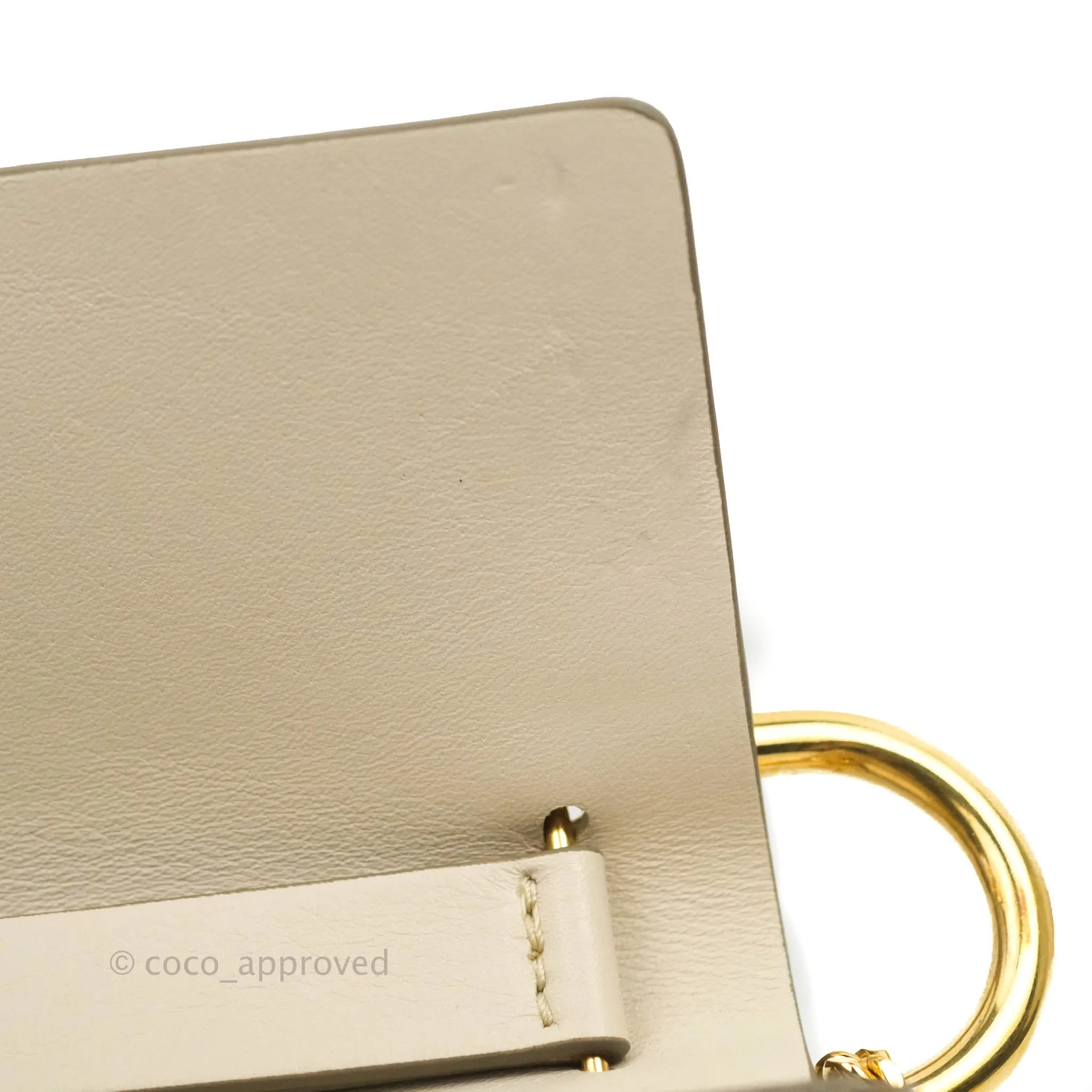 Chloé Drew Chain-Threaded Shoulder Bag Cream Gold Hardware