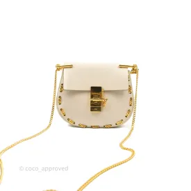 Chloé Drew Chain-Threaded Shoulder Bag Cream Gold Hardware