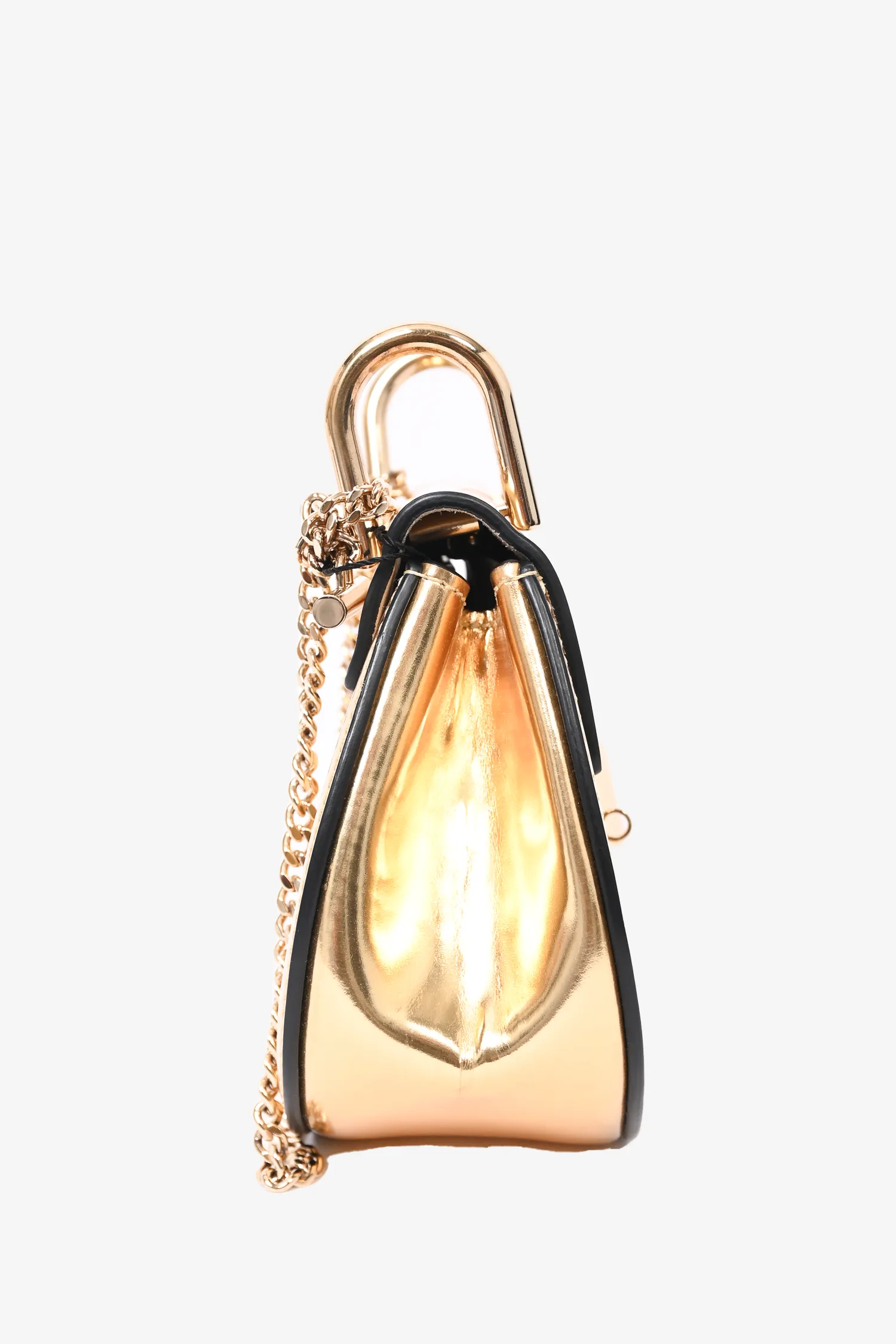 Chloé Metallic Nano Drew Chain Shoulder Bag