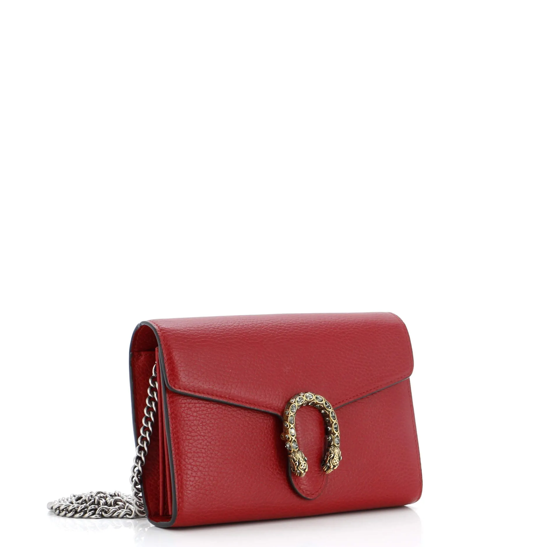 Dionysus Chain Wallet Leather with Embellished Detail Small