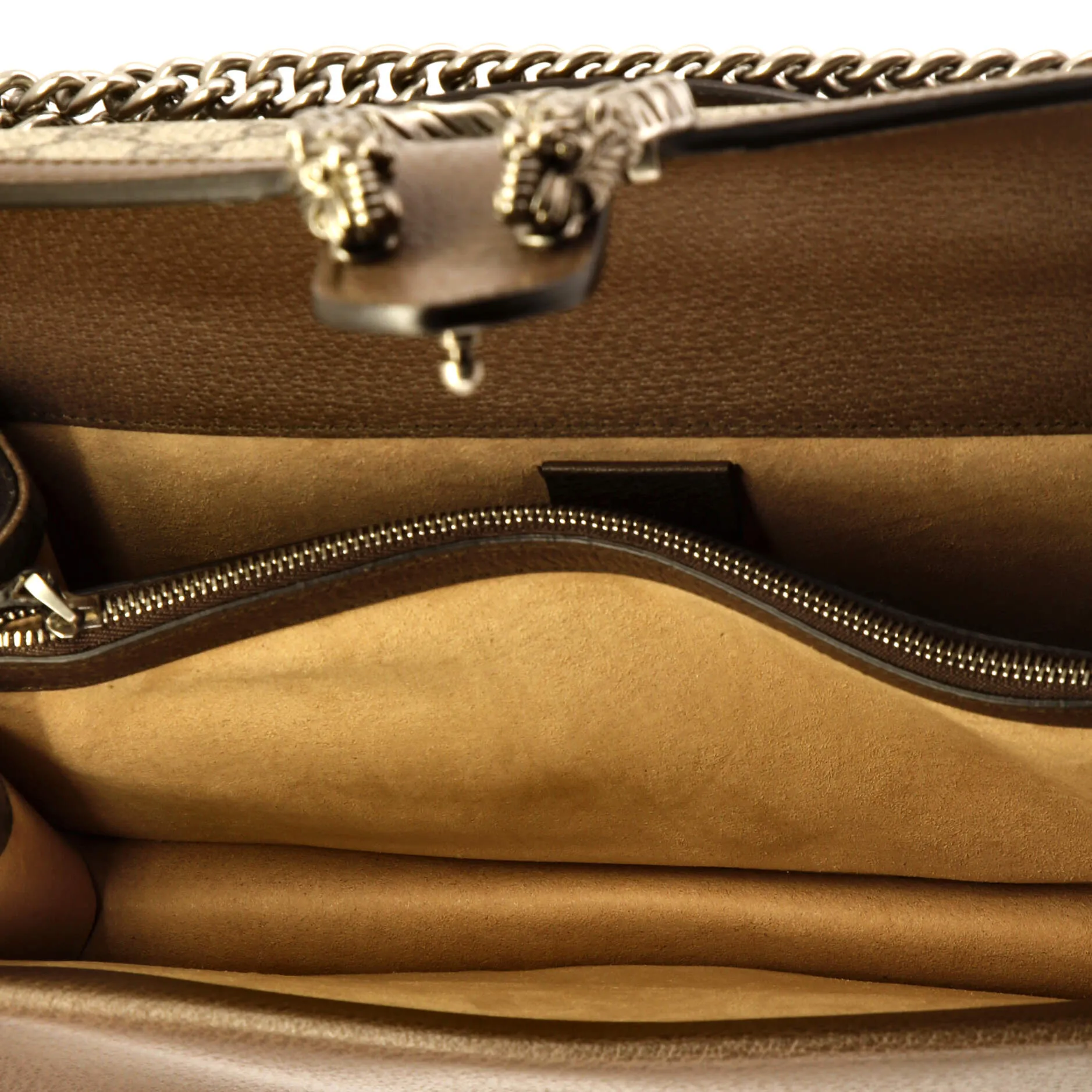 Dionysus Top Handle Chain Bag GG Coated Canvas Small