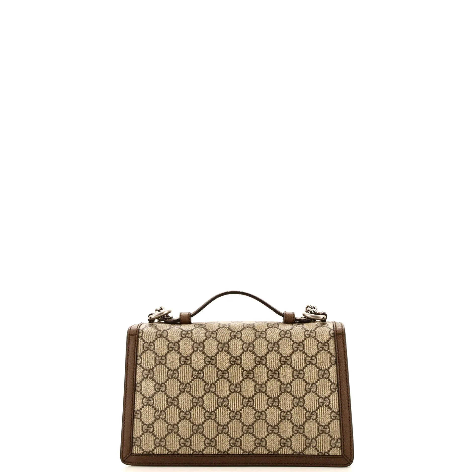 Dionysus Top Handle Chain Bag GG Coated Canvas Small