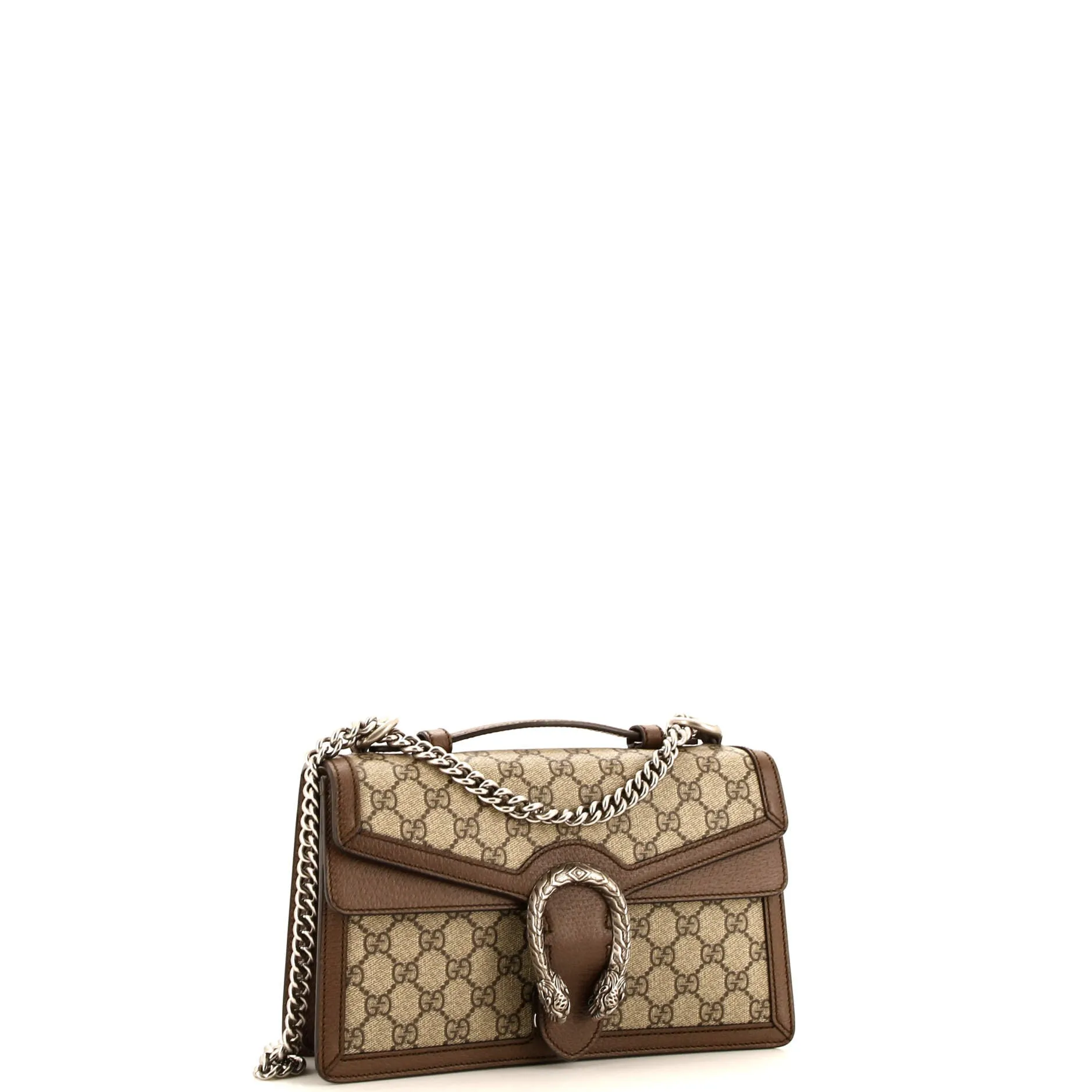 Dionysus Top Handle Chain Bag GG Coated Canvas Small