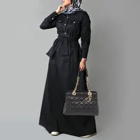 DIOR Black Cannage Leather Soft Lady  Satchel
