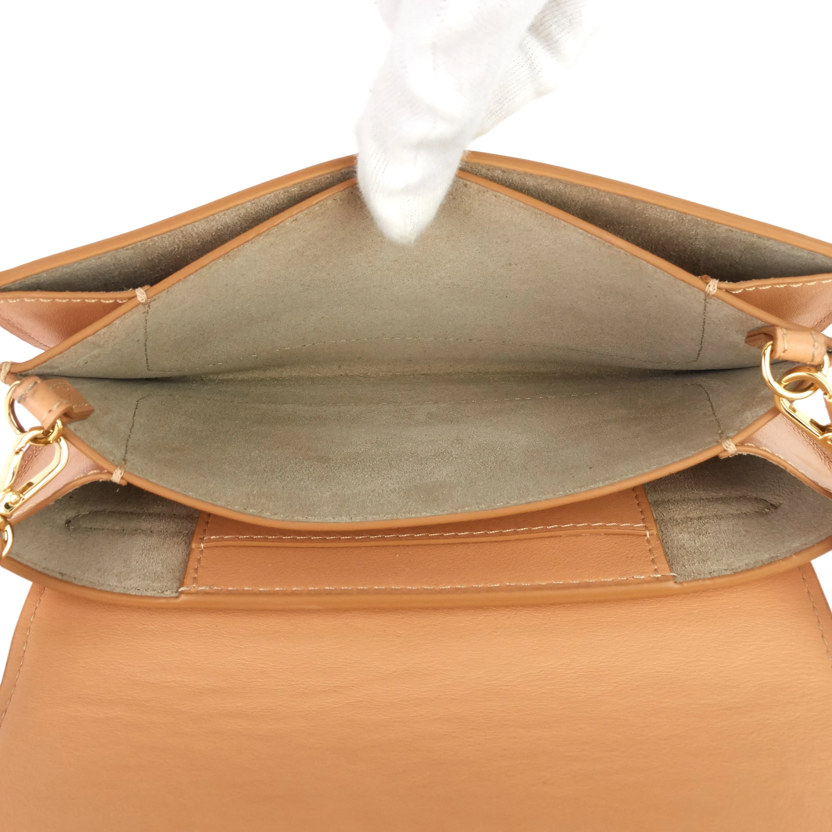 Drew Bijou Smooth Calfskin Clutch Bag