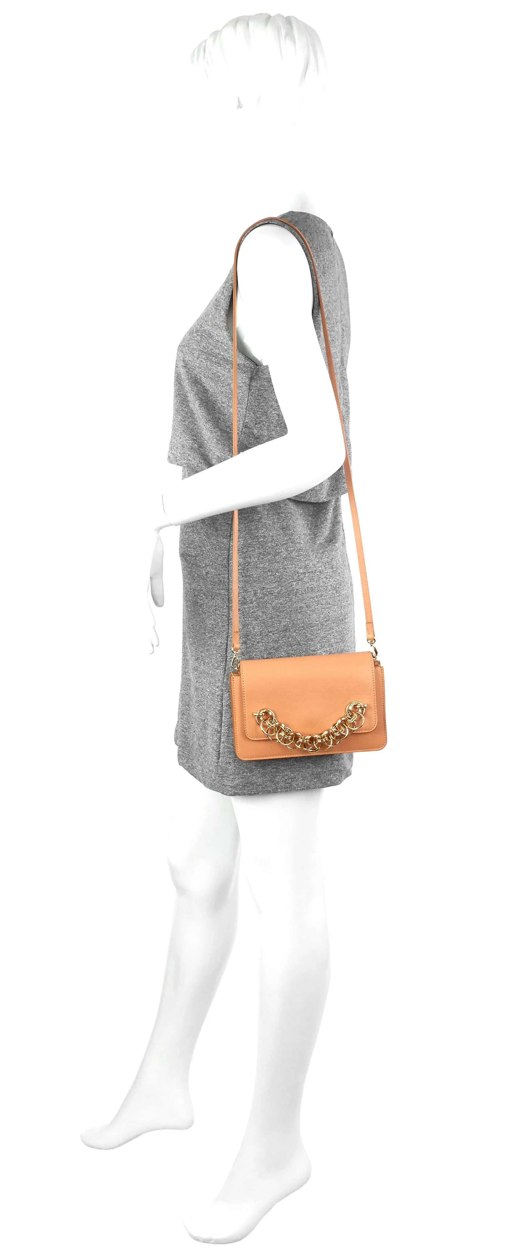 Drew Bijou Smooth Calfskin Clutch Bag