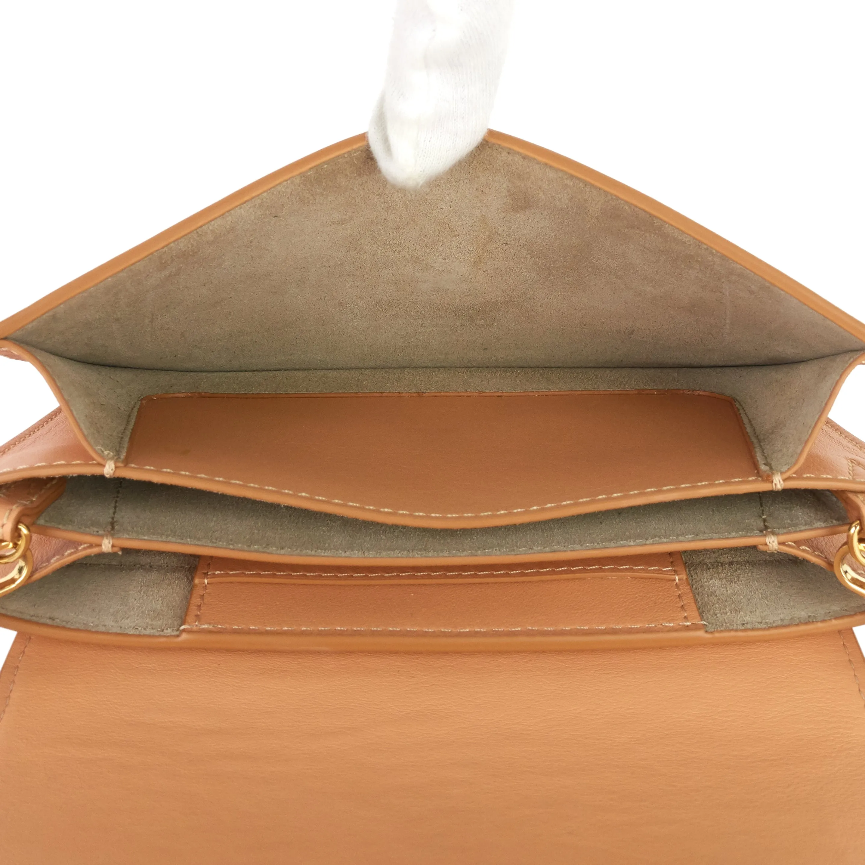 Drew Bijou Smooth Calfskin Clutch Bag