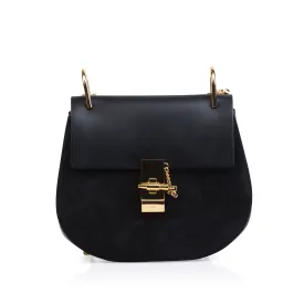 Drew Small Leather and Suede Bag