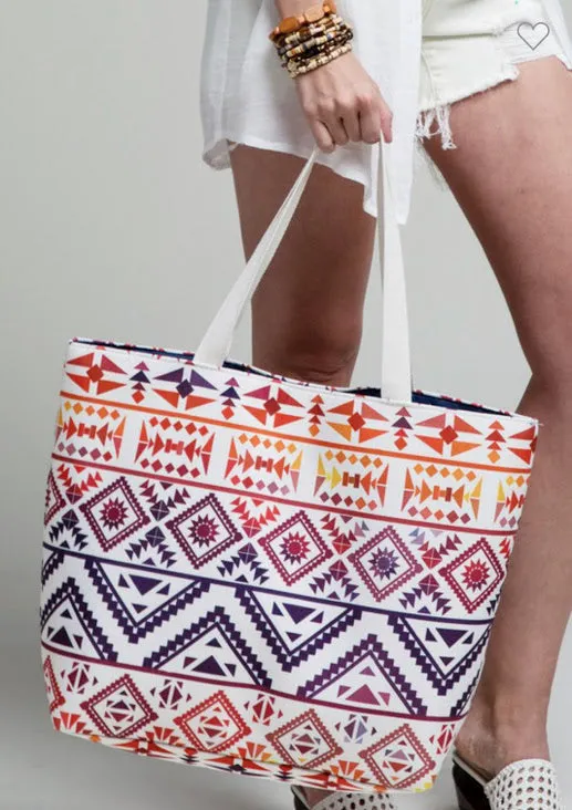 Ethnic Vibrant Tote bag shoulder handbag wristlet set