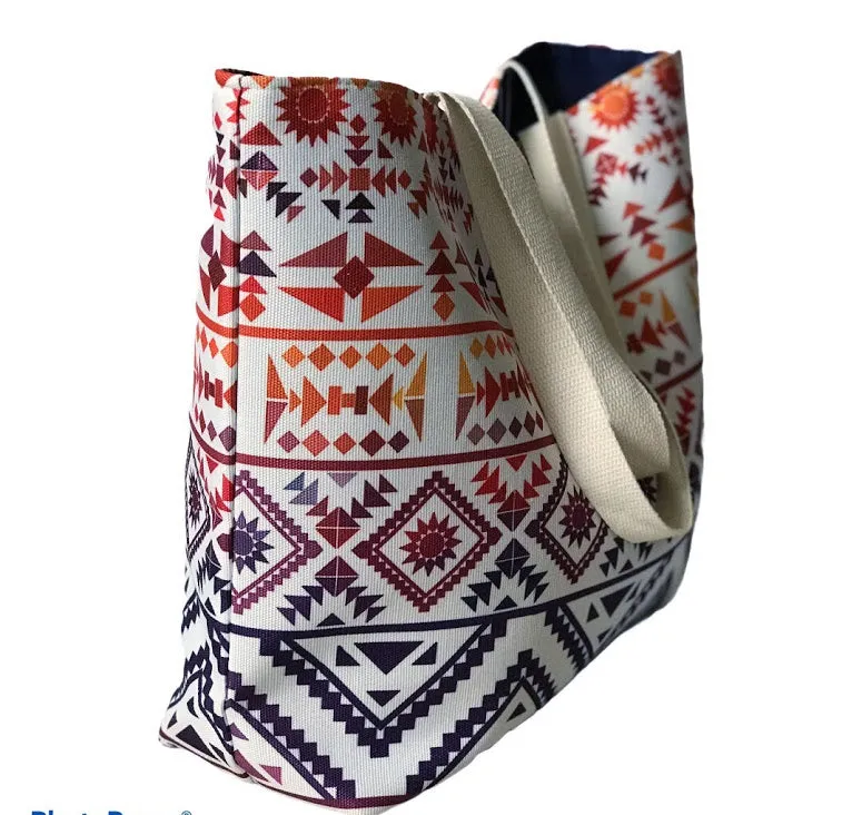 Ethnic Vibrant Tote bag shoulder handbag wristlet set