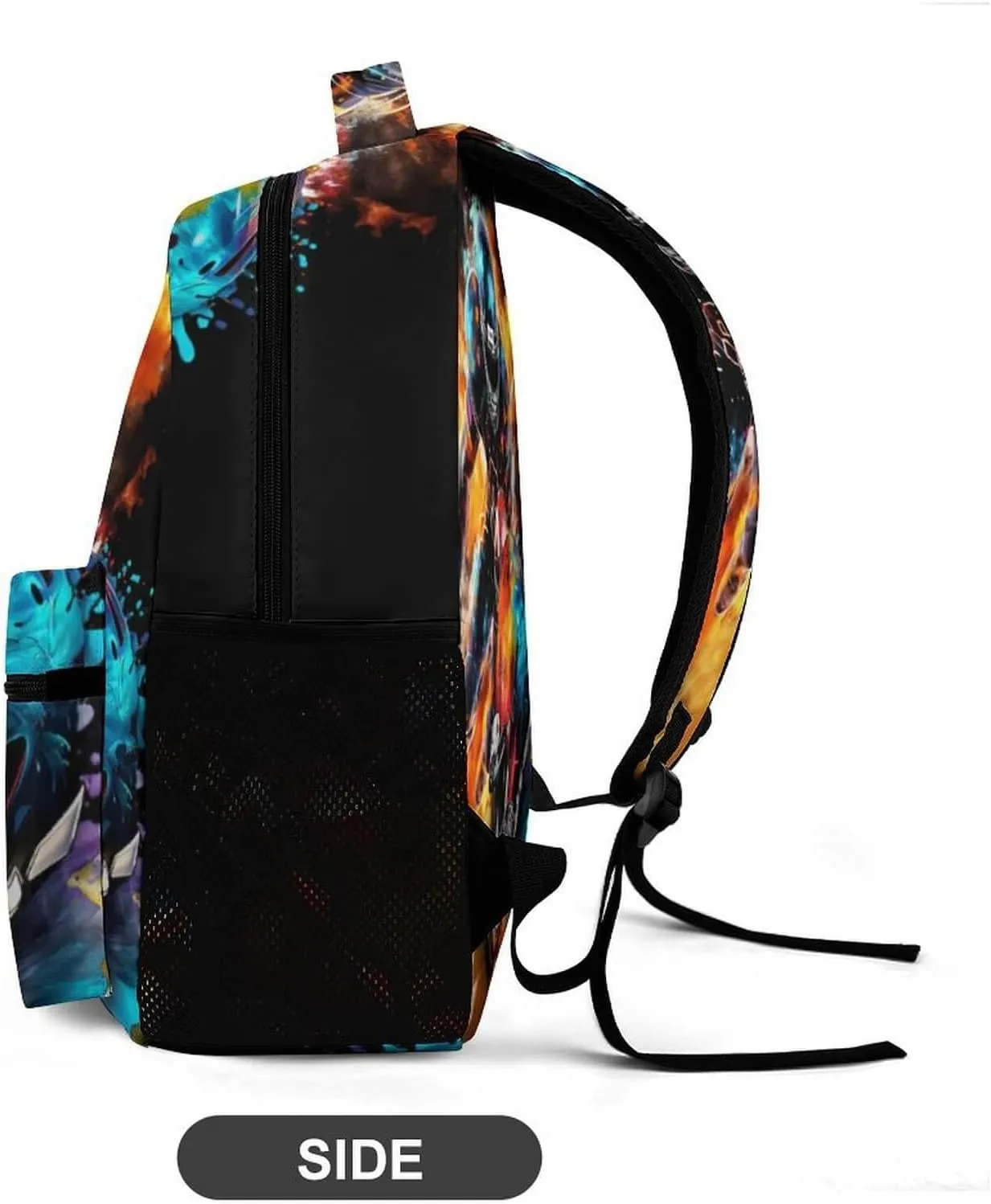 Football Backpack for Kids Girls Boys School, 16 Inches Cool Football Theme Bookbag, Adjustable, Lightweight, Large Capacity, Colorful Football Backpack for School