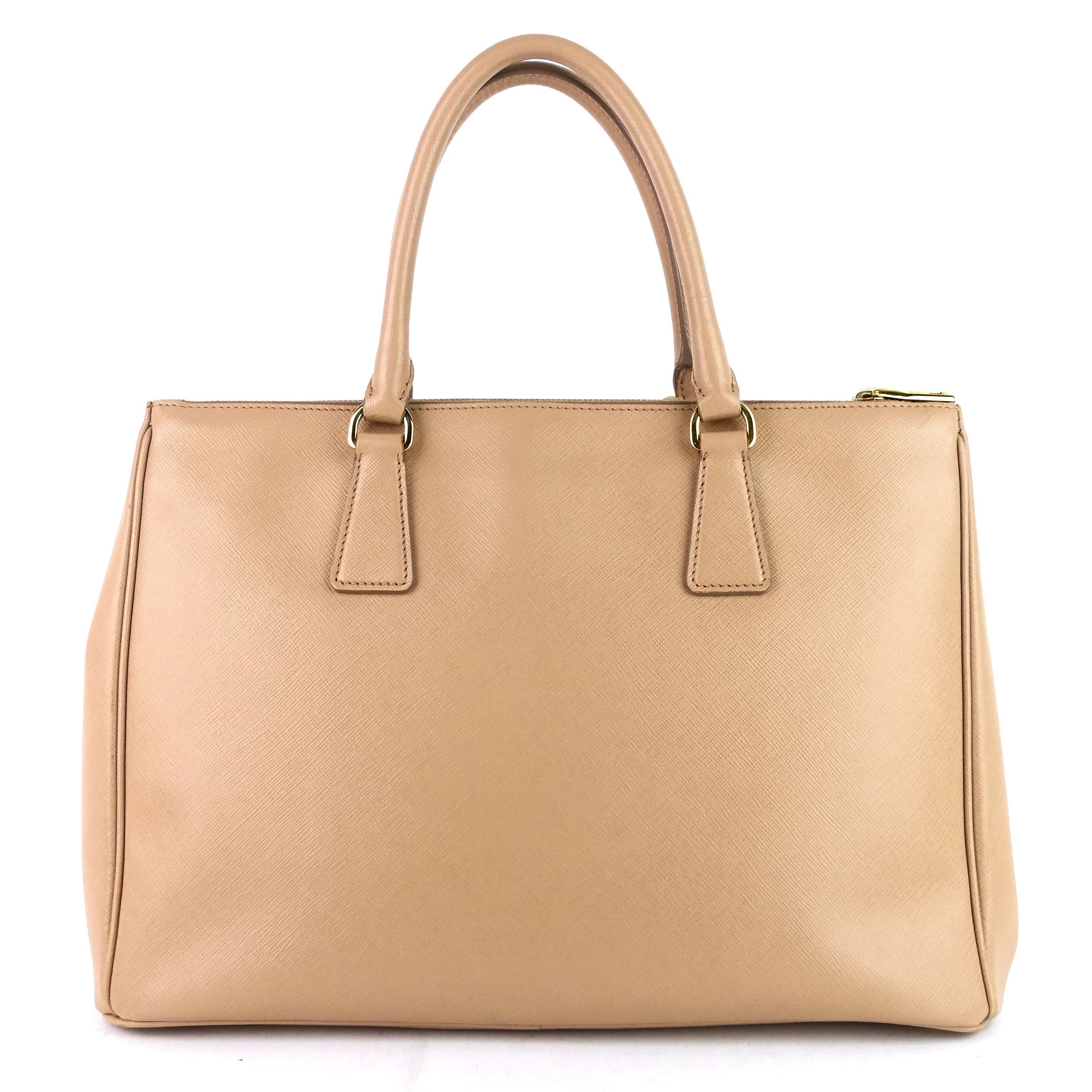 Galleria Double Zip Medium Saffiano Leather Tote Bag