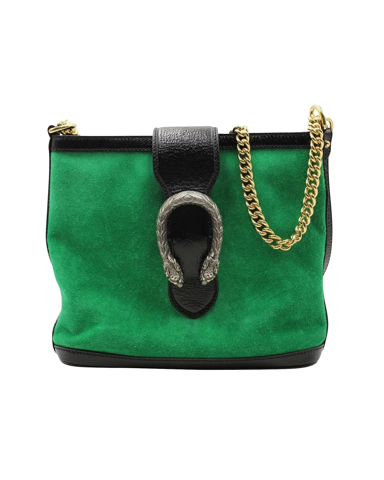 Gucci Dionysus Bucket Bag in Green Suede