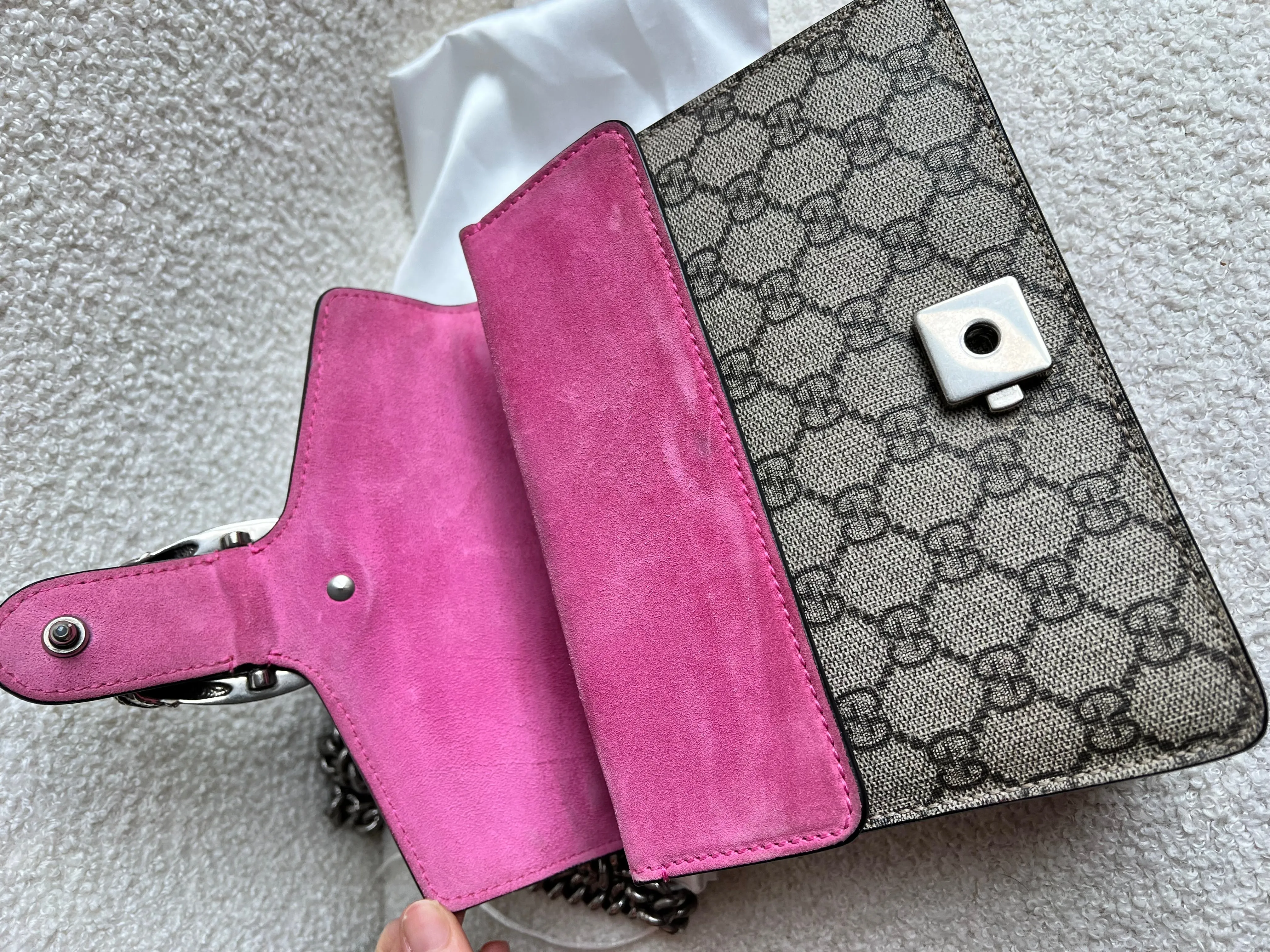 Gucci Dionysus GG Supreme Mini Shoulder Bag (RRP £1,700)