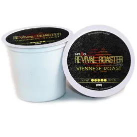 InfuSio Coffee Pods 96 count Viennese Roast Dark Roast Single Serve Coffee Pods for Keurig K Cups Brewers  InfuSio Revival Roaster Gourmet Roasted Coffee Keurig 2.0 Compatible
