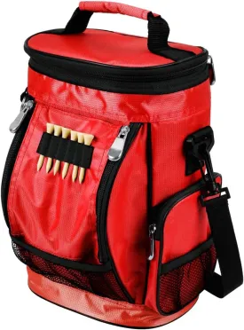 Intech Golf Bag Cooler and Accessory Caddy, Portable Soft Sided 10-Can Insulated Cooler Bag, Fits on a Golf Cart, Push Cart or Carry