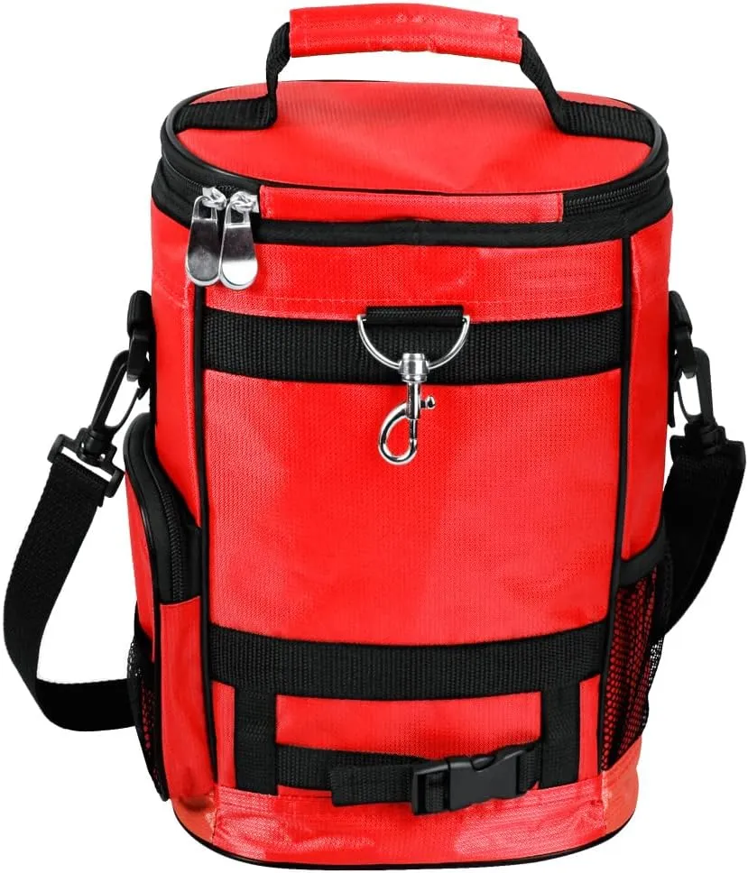 Intech Golf Bag Cooler and Accessory Caddy, Portable Soft Sided 10-Can Insulated Cooler Bag, Fits on a Golf Cart, Push Cart or Carry