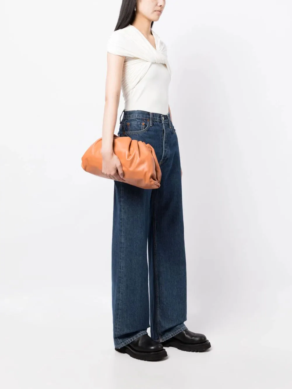 Orange Pouch Bag