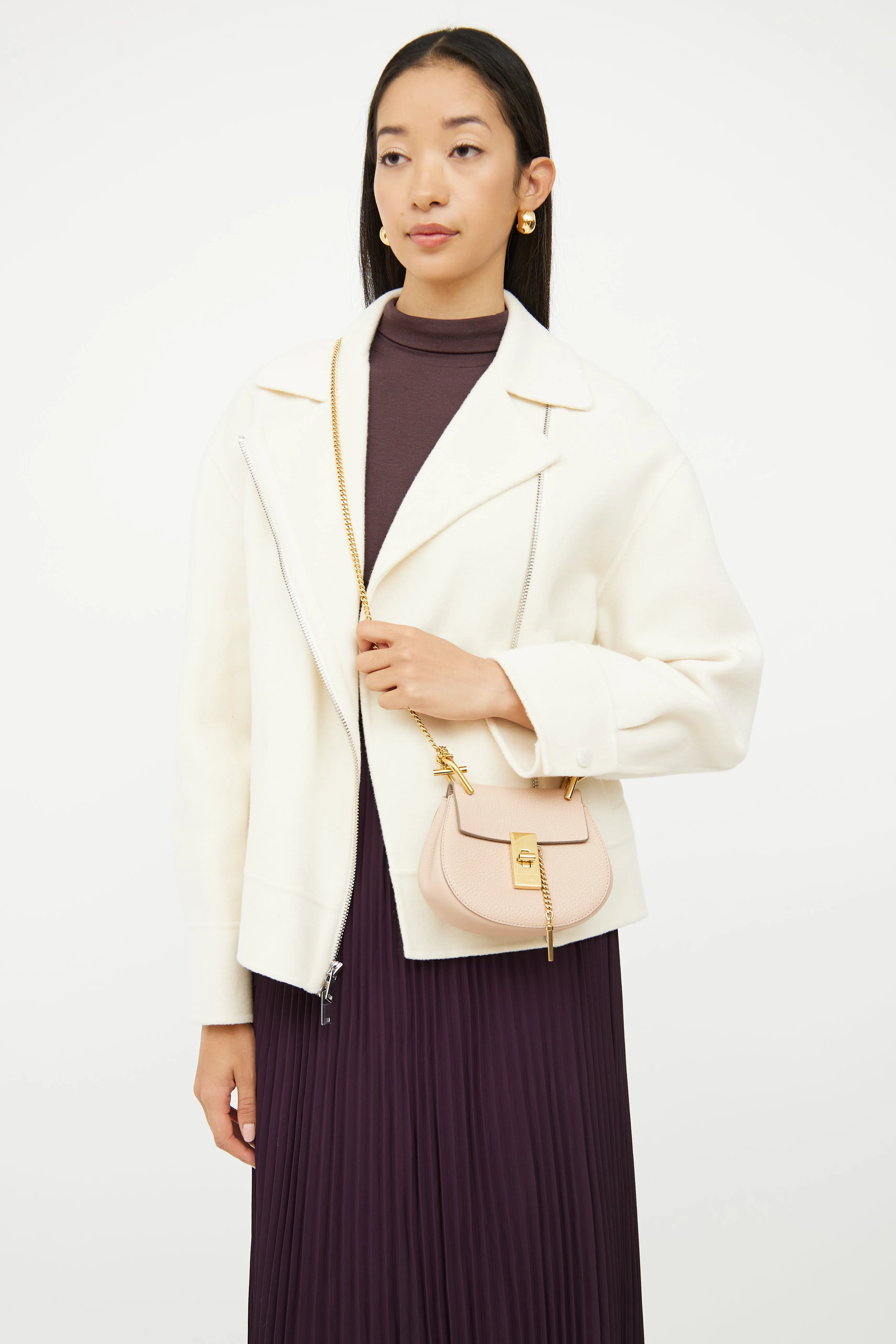Pink Drew Crossbody Bag