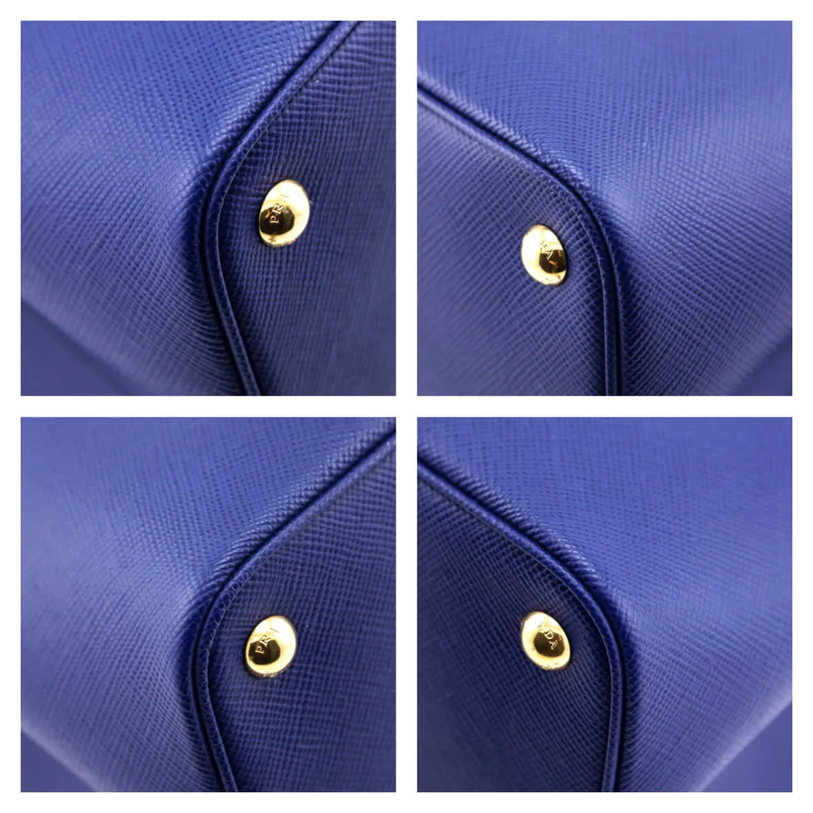Prada Inchiostro Fuoco Saffiano Large Double Bag