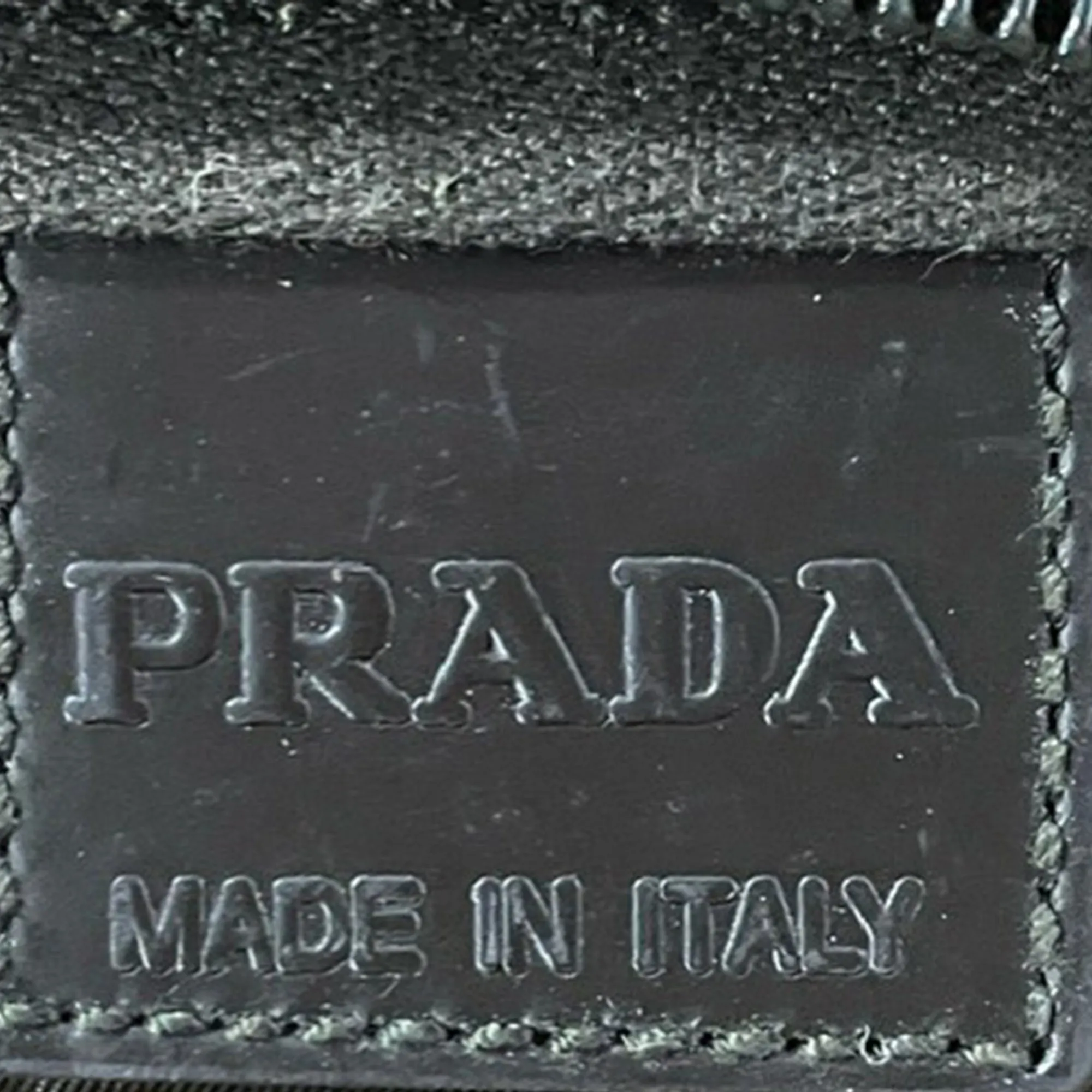 Prada Re-Nylon Triangle-Logo Pouch in Olive Green Nylon
