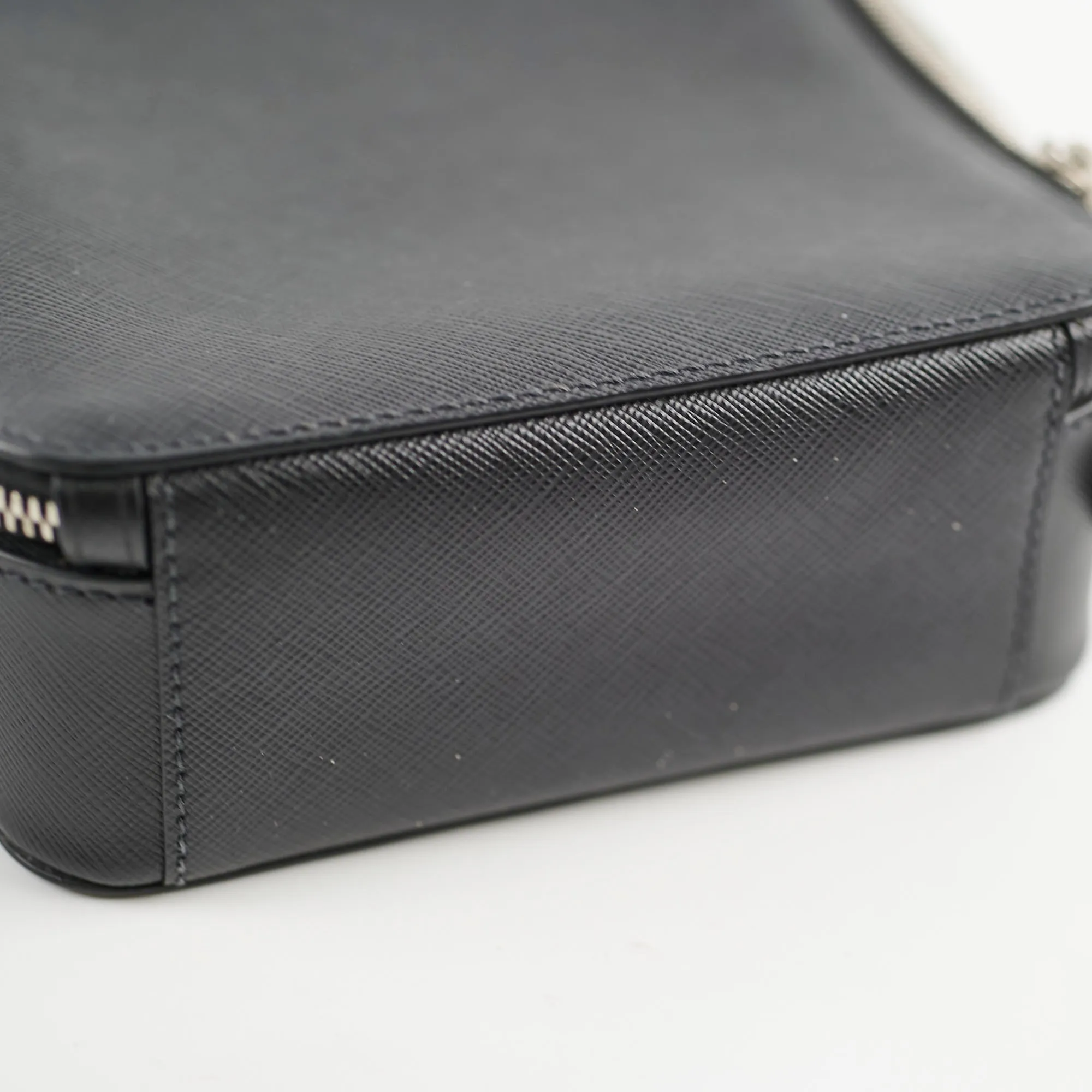 Prada Saffiano Brique leather Bag Black