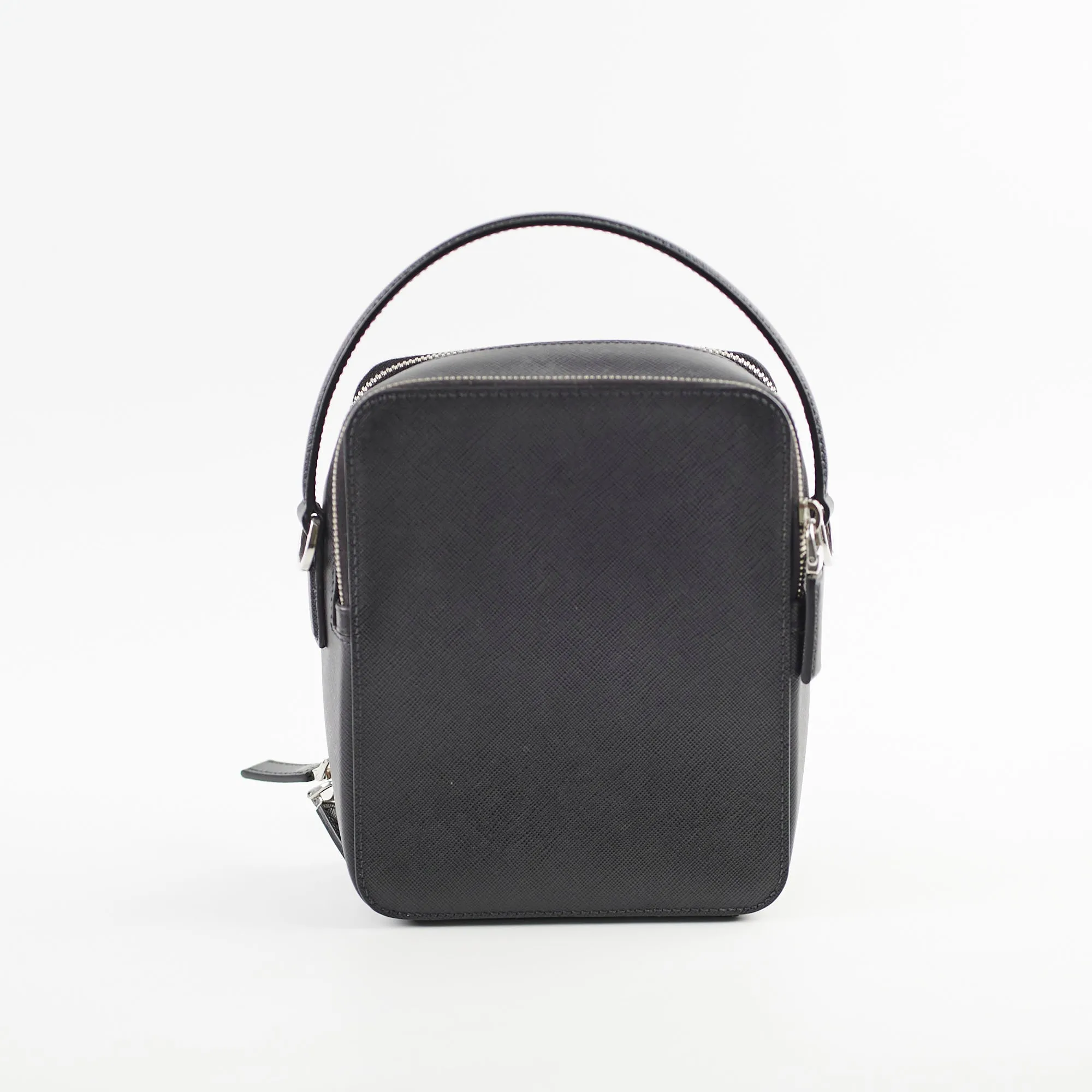 Prada Saffiano Brique leather Bag Black