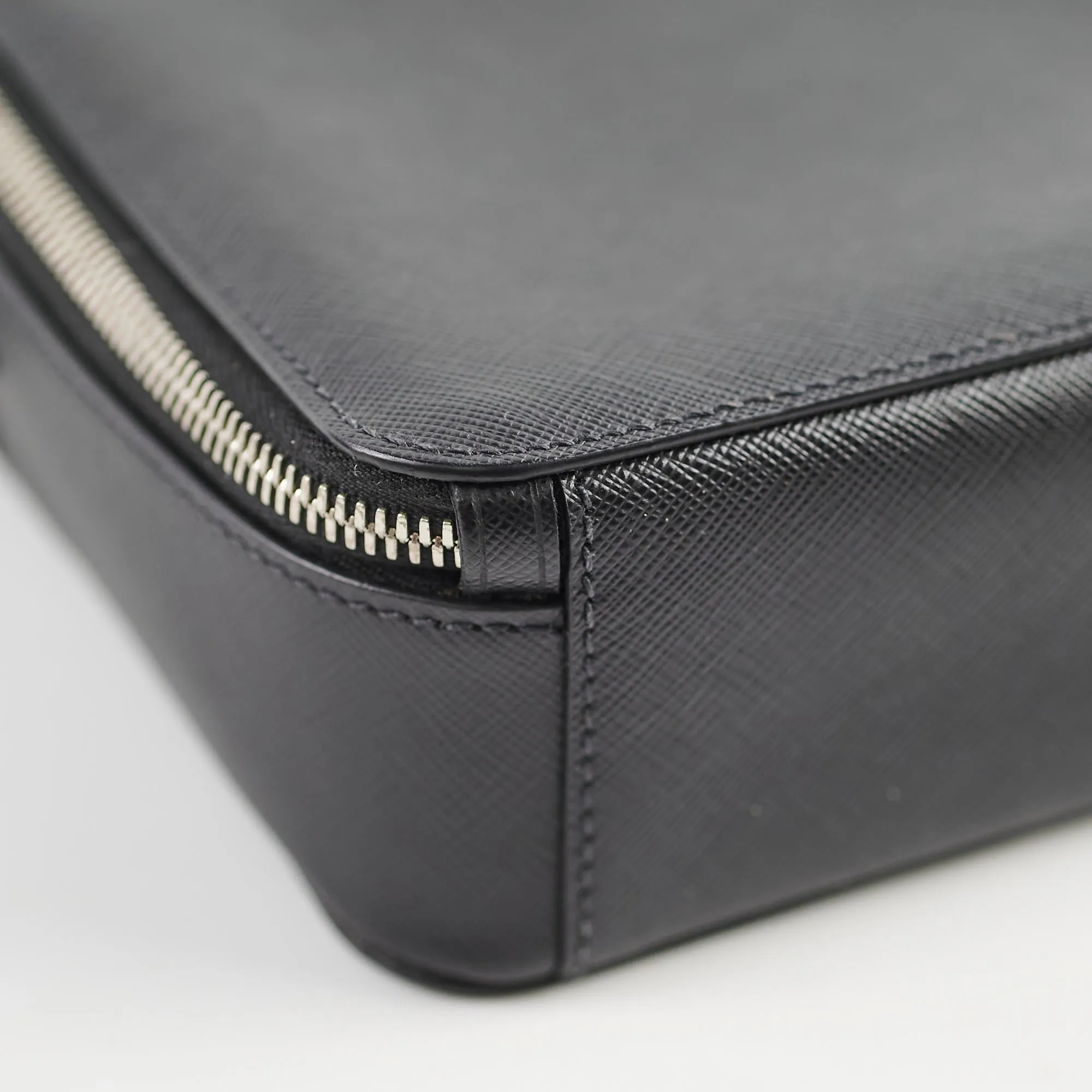 Prada Saffiano Brique leather Bag Black