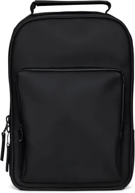 RAINS Large Book Daypack, Backpack, Laptop Bag, Waterproof, 2 Year Warranty, Black