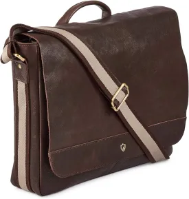 Real Leather Laptop Bag Men Women Distressed Vintage Messenger Satchel Shoulder Bag