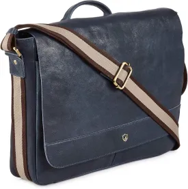 Real Leather Laptop Bag Men Women Distressed Vintage Messenger Satchel Shoulder Bag