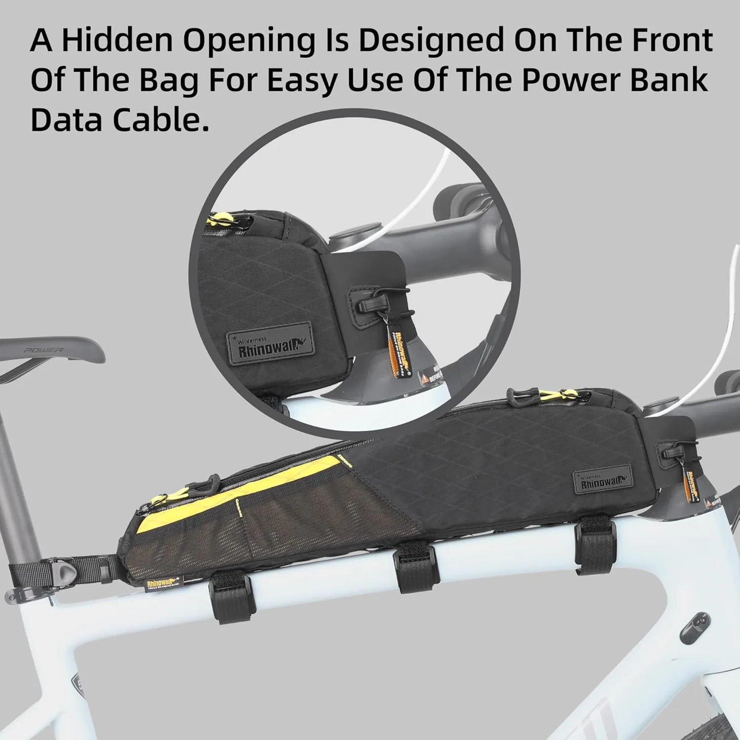 Rhinowalk Bike Top Tube Bag Bike Frame Bag Waterproof Bicycle Bag Professional Cycling Accessories for Mountain Road Bike
