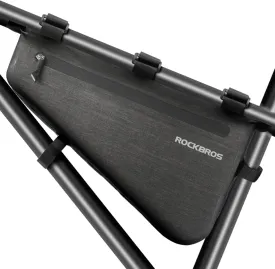 ROCKBROS 8L Bike Bicycle Frame Bag Waterproof Bikepacking Bike Bag Triangle Frame Bag Large Bike Storage Bag Under Frame 8L