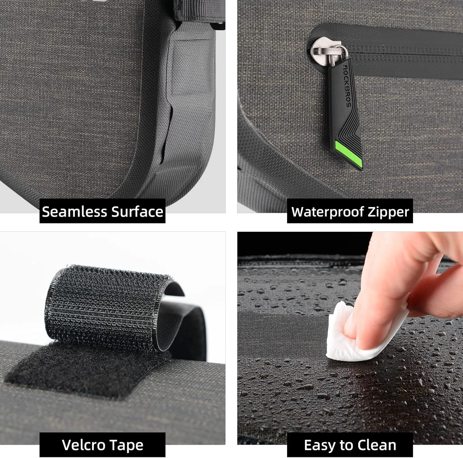 ROCKBROS 8L Bike Bicycle Frame Bag Waterproof Bikepacking Bike Bag Triangle Frame Bag Large Bike Storage Bag Under Frame 8L